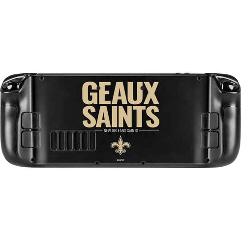 NFL New Orleans Saints Team Motto Steam Deck Handheld Gaming Computer Skin
